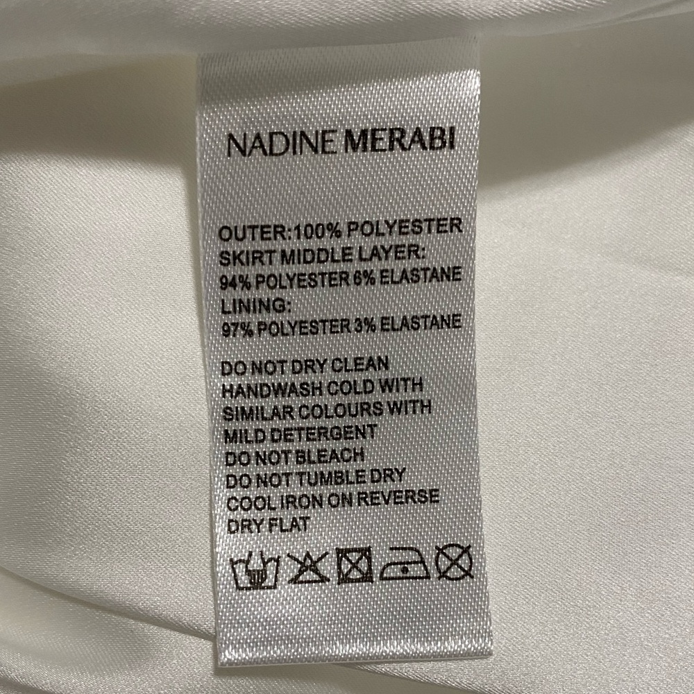 NWT Nadine Merabi Athena Dress with Faux Pearls Size US M / 8 - Picture 11 of 11